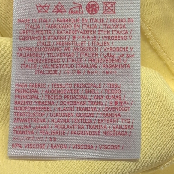 NWT MARNI Yellow Pleated Stretch -Crepe Midi Dress Size 38 - Picture 13 of 14